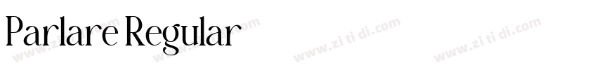 Parlare Regular字体转换